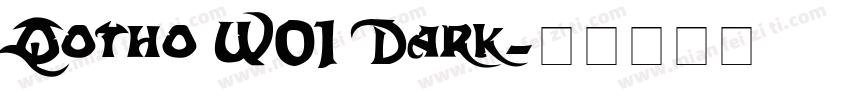 Qotho W01 Dark字体转换
